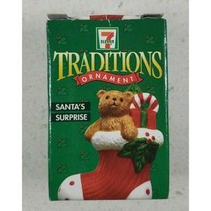 7 Eleven Citgo Traditions Ornament - Santa's Surprise - 1997 NIP